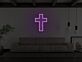 Kruzifix LED-Neonschild mit Christusfigur