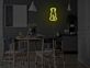 Hundesilhouette LED-Neonschild Wohnzimmer
