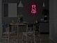 Hundesilhouette LED-Neonschild Wohnzimmer