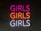 GIRLS GIRLS GIRLS LED-Neonschild für Bar Club