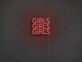 GIRLS GIRLS GIRLS LED-Neonschild für Bar Club