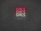GIRLS GIRLS GIRLS LED-Neonschild für Bar Club