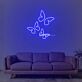 Schmetterlinge LED-Neonschild Wohnzimmer Schlafzimmer