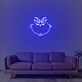 grimmiges Cartoon-Gesicht LED-Neonschild für Wohnzimmer oder Gamingzimmer
