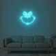 grimmiges Cartoon-Gesicht LED-Neonschild für Wohnzimmer oder Gamingzimmer