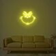 grimmiges Cartoon-Gesicht LED-Neonschild für Wohnzimmer oder Gamingzimmer