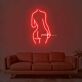 Frauenkörper Silhouette LED-Neonschild Wohnzimmer Studio