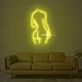 Frauenkörper Silhouette LED-Neonschild Wohnzimmer Studio