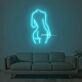 Frauenkörper Silhouette LED-Neonschild Wohnzimmer Studio