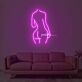 Frauenkörper Silhouette LED-Neonschild Wohnzimmer Studio