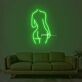 Frauenkörper Silhouette LED-Neonschild Wohnzimmer Studio