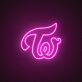 Tw LED Neon Schriftzug als Wanddekoration