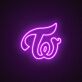 Tw LED Neon Schriftzug als Wanddekoration