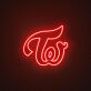 Tw LED Neon Schriftzug als Wanddekoration