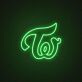 Tw LED Neon Schriftzug als Wanddekoration