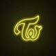 Tw LED Neon Schriftzug als Wanddekoration