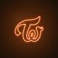 Tw LED Neon Schriftzug als Wanddekoration
