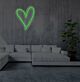 Herzform LED-Neonschild Wohnzimmer Schlafzimmer