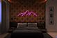 Bergsilhouette LED-Neonschild Schlafzimmer Wohnzimmer
