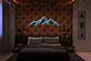 Bergsilhouette LED-Neonschild Schlafzimmer Wohnzimmer