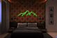 Bergsilhouette LED-Neonschild Schlafzimmer Wohnzimmer