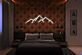Bergsilhouette LED-Neonschild Schlafzimmer Wohnzimmer