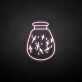 Zaubertrankflasche mit Glitzereffekt LED-Neonschild für Gaming Bar