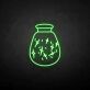 Wunschglas voller Sterne als LED-Neonschild