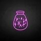 Zaubertrankflasche mit Glitzereffekt LED-Neonschild für Gaming Bar