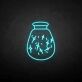 Zaubertrankflasche mit Glitzereffekt LED-Neonschild für Gaming Bar