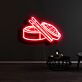 Sushi mit Essstäbchen LED-Neonschild für Restaurant Bar