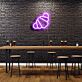 Croissant LED-Neonschild für Café und Bäckerei