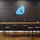 Croissant LED-Neonschild für Café und Bäckerei
