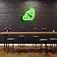 Croissant LED-Neonschild für Café und Bäckerei