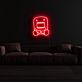 Comicfigur Monster LED-Neonschild Wohnzimmer Kinderzimmer
