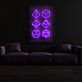 Geometrische Formen LED-Neonschild Wohnzimmer Büro