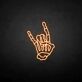 Skelett Hand Rockzeichen LED-Neonschild für Bar Club