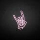 Skelett Hand Rockzeichen LED-Neonschild für Bar Club