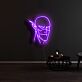 Fantasy-Charakterkopf mit spitzen Ohren LED-Neonschild für Gamingzimmer Wohnzimmer
