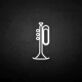 Trompete als LED-Neonschild