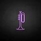 Trompete als LED-Neonschild