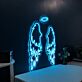 Engelsflügel mit Heiligenschein LED-Neonschild Wohnzimmer Schlafzimmer