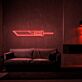 Fantasieschwert LED-Neonschild für Gamingzimmer und Bar