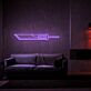 Fantasieschwert LED-Neonschild für Gamingzimmer und Bar
