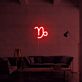 Steinbock Sternzeichen Symbol LED-Neonschild Wohnzimmer Schlafzimmer