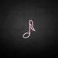 Musiknote als LED-Neonschild