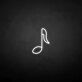 Musiknote als LED-Neonschild