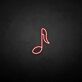 Musiknote als LED-Neonschild