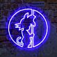 Junger Son Goku als LED-Neonschild