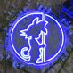 Junger Son Goku als LED-Neonschild